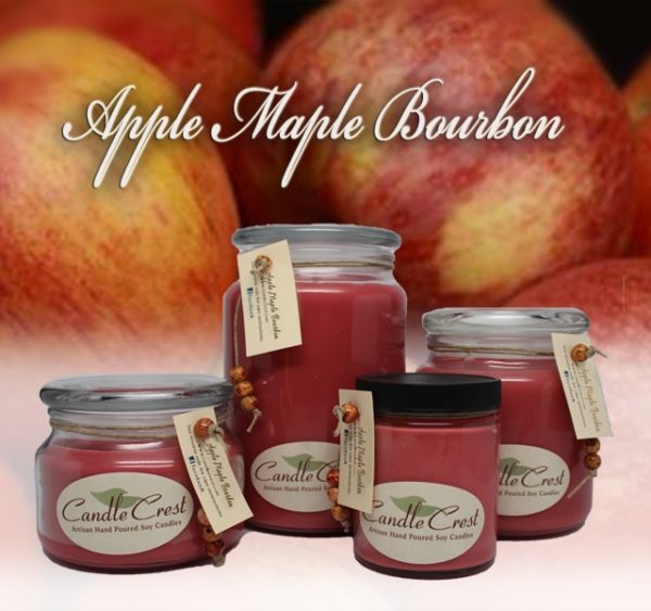 Apple Maple Bourbon Scented Candles by Candle Crest