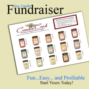 Candle Fundraiser with Candle Crest Soy Candles - Free Shipping!