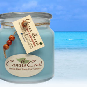 Ocean Breeze Scented Candles by Candle Crest Soy Candles