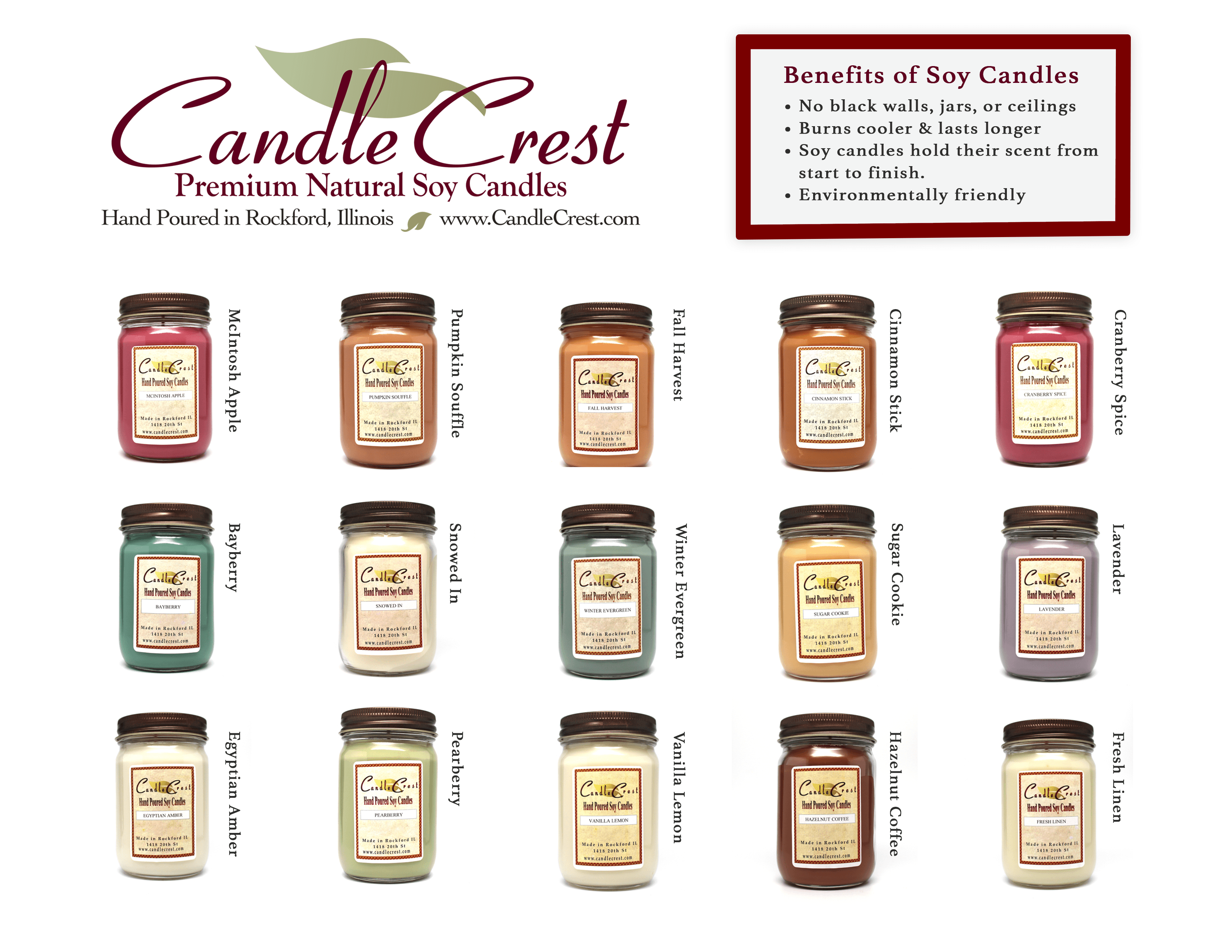 Candle Fundraisers - School Fundraiser - Group Fundraisers by Candle Crest Soy Candles
