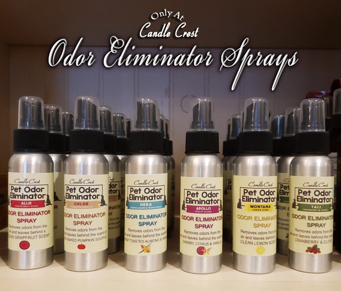 Pet Odor Eliminator Sprays Candle Crest Soy Candles Inc