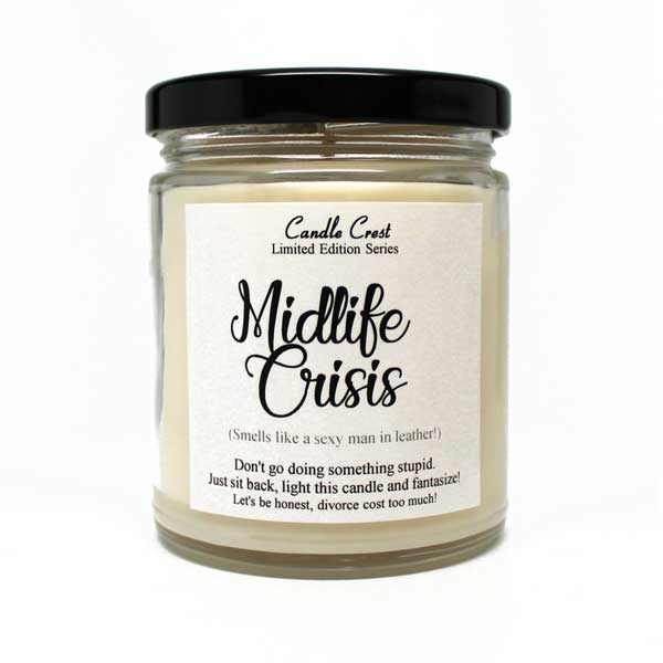 Midlife Crisis Candles by Candle Crest