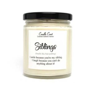 Candles for your siblings - Scented soy candles by Candle Crest