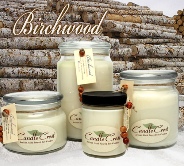 Birchwood Scented Candles by Candle Crest Soy Candles inc