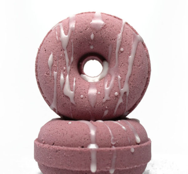 Black Raspberry Vanilla Scented Donut Bath Bomb