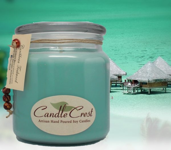 Caribbean Teakwood Scented Soy Candles by Candle Crest Soy Candles Inc