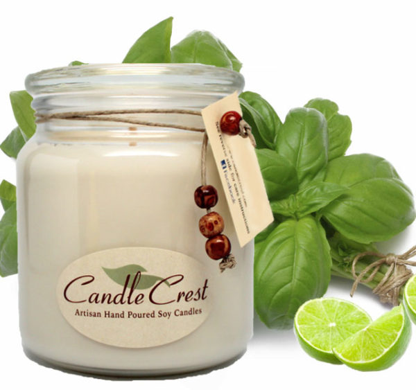 Cool Citrus Basil Scented Soy Candles by Candle Crest Soy Candles Inc