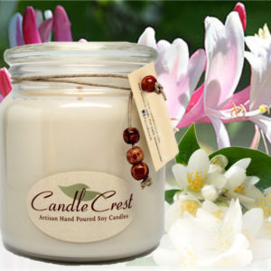 Honeysuckle Jasmine Scented Soy Candles by Candle Crest Soy Candles Inc
