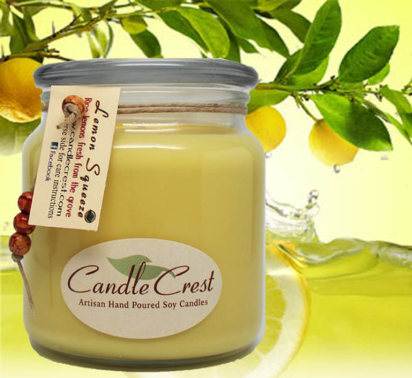 Lemon Squeeze Soy Candles by Candle Crest
