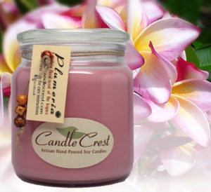 Plumeria Scented Soy Candles by Candle Crest Soy Candles Inc