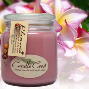 Plumeria Scented Soy Candles by Candle Crest Soy Candles Inc