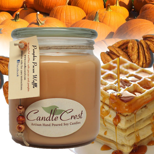 Pumpkin Pecan Waffle Scented Candles by Candle Crest Soy Candles