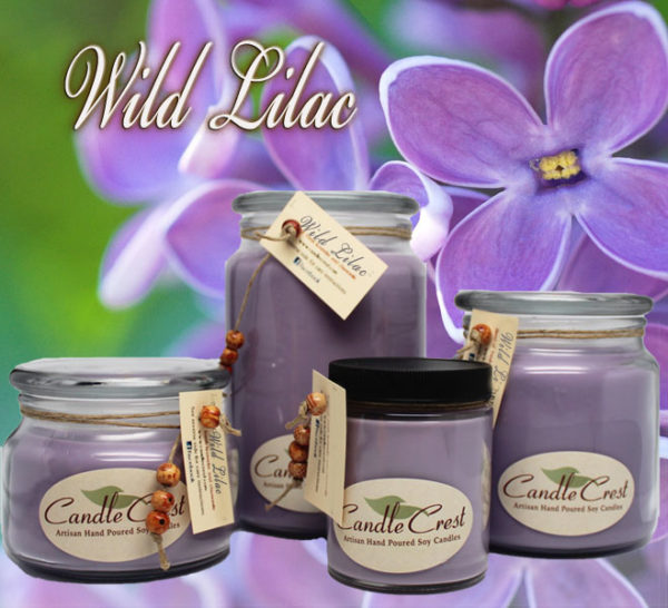 Lilac Scented Soy Candles by Candle Crest