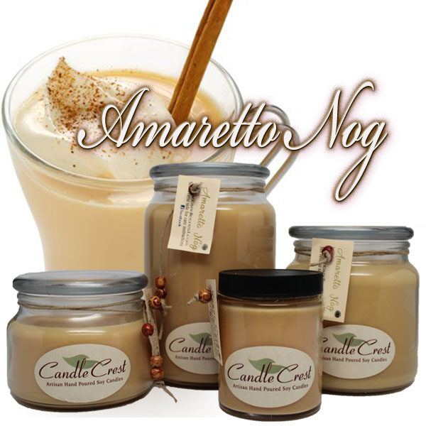 Amaretto Nog Scented Candles by Candle Crest