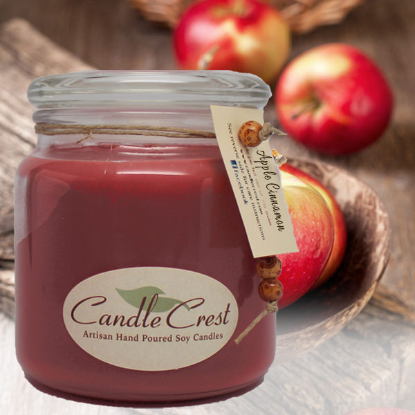 Apple Cinnamon Scented Candles by Candle Crest Soy Candles Inc