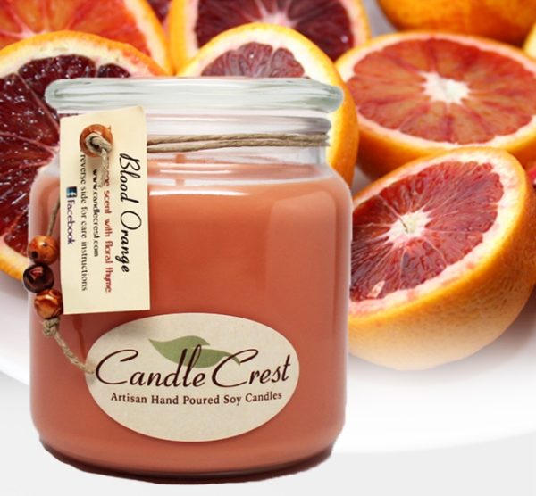 Blood Orange Scented Soy Candles by Candle Crest