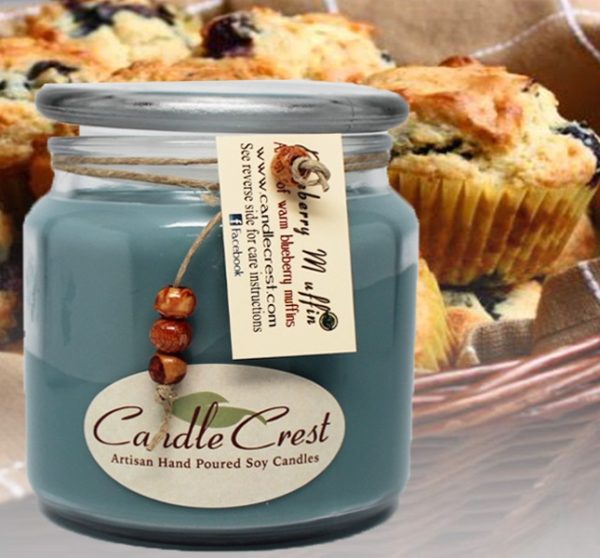 Blueberry Muffin Scented Candles by Candle Crest Soy Candles Inc