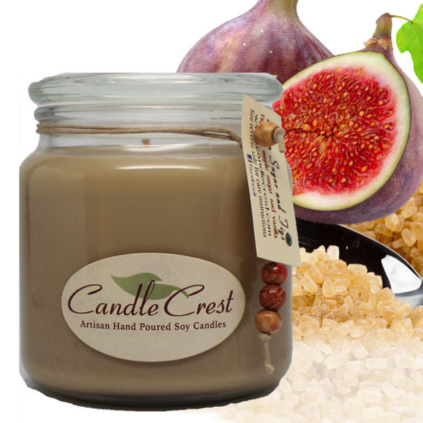 Brown Sugar & Fig Scented Candles by Candle Crest Soy Candles Inc