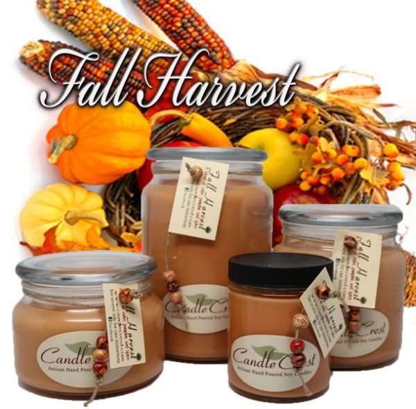 Fall Candles - Fall Harvest Soy Candles by Candle Crest Soy Candles Inc