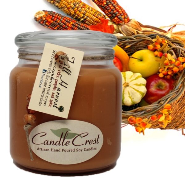 Fall Candles - Fall Harvest Soy Candles by Candle Crest Soy Candles Inc