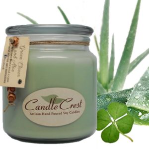 Green Clover & Aloe Candles by Candle Crest Soy Candles Inc