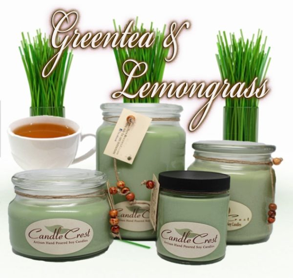 Greetea & Lemongrass Soy Candles by Candle Crest Soy Candles