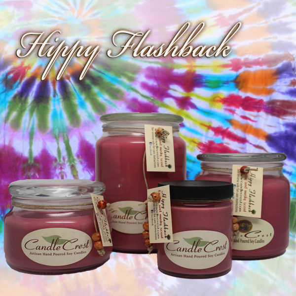Hippy Flashback Scented Soy Candles by Candle Crest