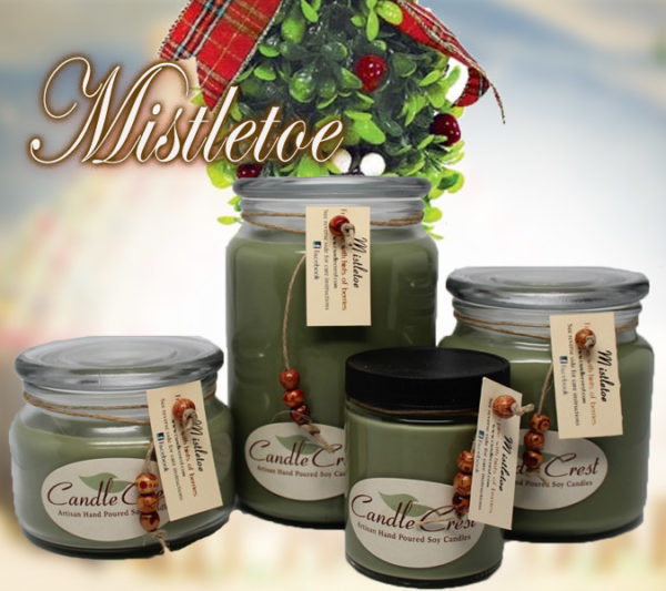 Mistletoe Scented Soy Candles by Candle Crest Soy Candles Inc