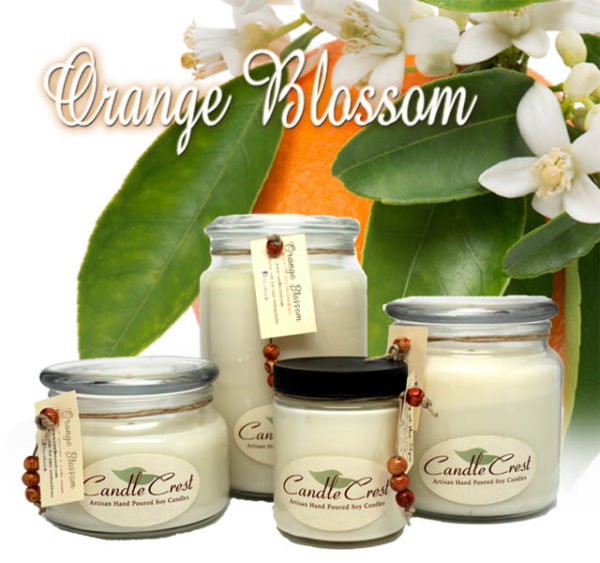 Orange Blossom Flowers - Soy Candles by Candle Crest Soy Candles Inc