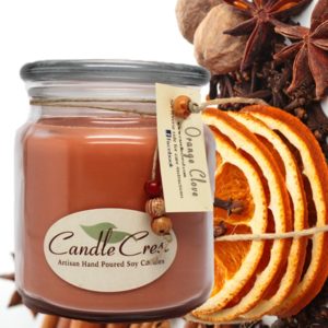 Orange Clove Scented Candles by Candle Crest Soy Candles Inc