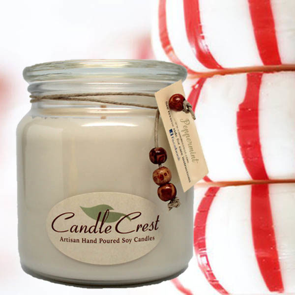 Peppermint Scented Candles by Candle Crest Soy Candles Inc