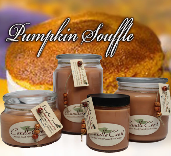 Pumpkin Souffle Scented Soy Candles by Candle Crest Soy Candles Inc