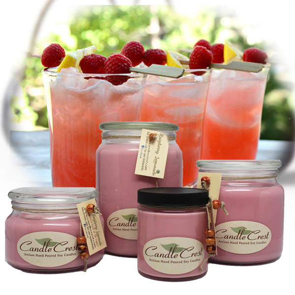 Raspberry Lemonade Candles by Candle Crest Soy Candles Inc