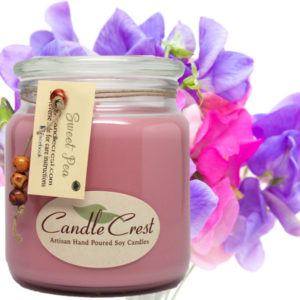 Sweet Pea Scented Soy Candles by Candle Crest
