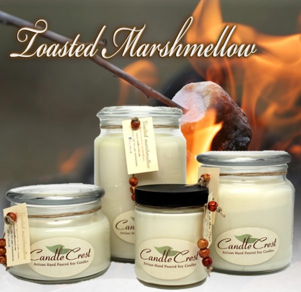 Toasted Marshmallow Scented Candles by Candle Crest Soy Candles Inc