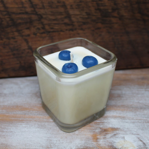 Blueberry Muffin Square Jar Candles by Candle Crest Candles