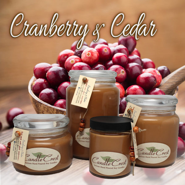 Cranberry & Cedar Fall Soy Candles by Candle Crest Soy Candles Inc