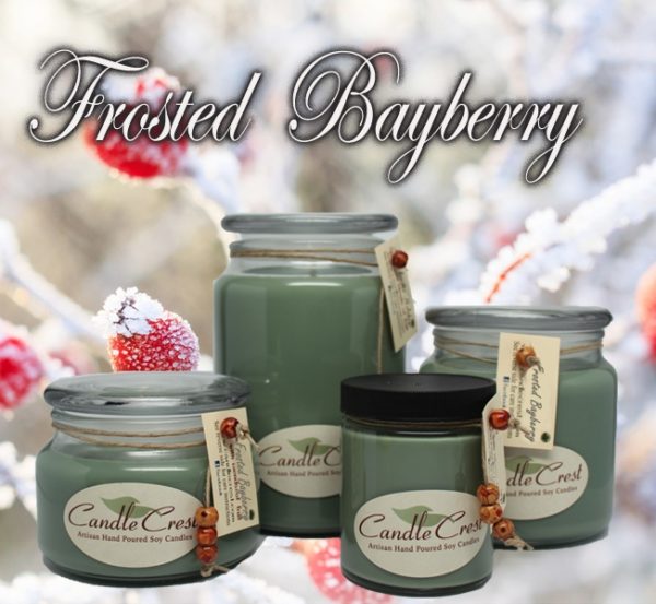 Frosted Bayberry Scented Soy Candles by Candle Crest Soy Candles Inc