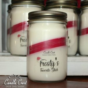 Frosty's Favorite Stick Candles - Peppermint Scented Candles by Candle Crest Soy Candles
