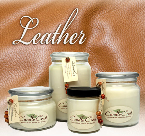 Leather Scented Soy Candles by Candle Crest Soy Candles Inc