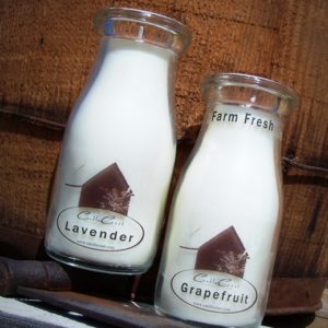 Farmhouse Milk Bottle Candles by Candle Crest