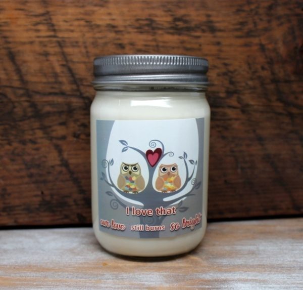 Owl Love Birds Candles by Candle Crest Soy Candles