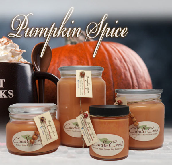 Pumpkin Spice - Spiced Pumpkin Soy Candles by Candle Crest Soy Candles Inc