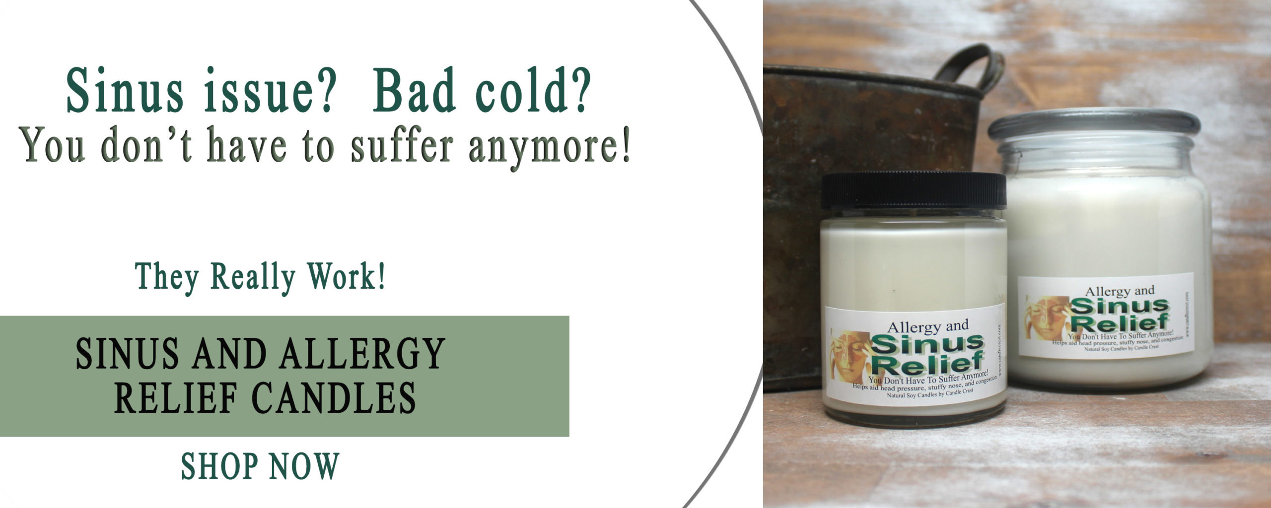 Sinus Relief Candles That REALLY Work by Candle Crest Soy Candles Inc