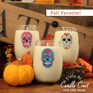 Sugar Skull Candles - Day of the Dead Candles