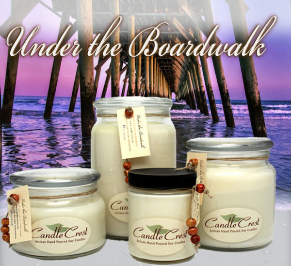 Under the Boardwalk Scented Soy Candles by Candle Crest Soy Candles Inc