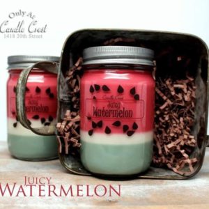 Watermelon Scented Soy Candles by Candle Crest Soy Candles Inc
