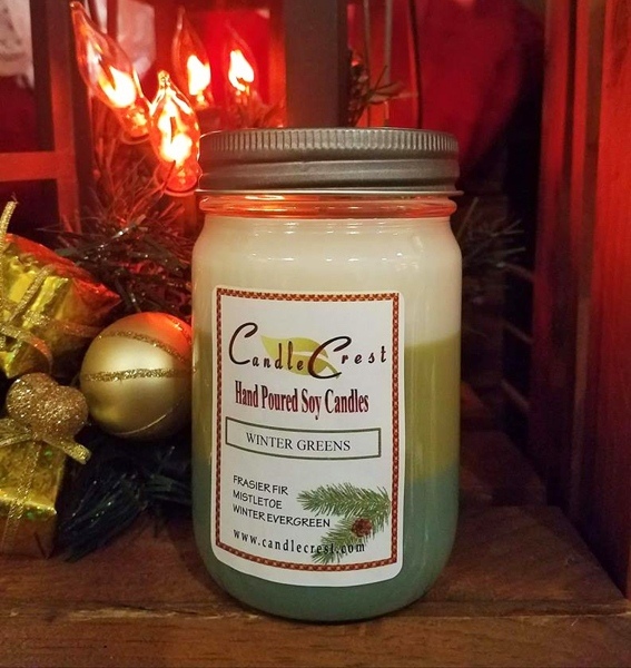 Three Scented Holiday Candles by Candle Crest Soy Candles Inc
