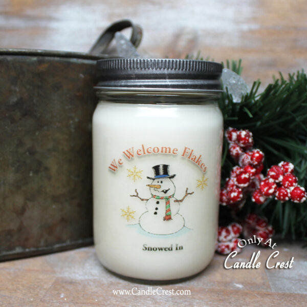 We Welcome Flakes Soy Candle by Candle Crest