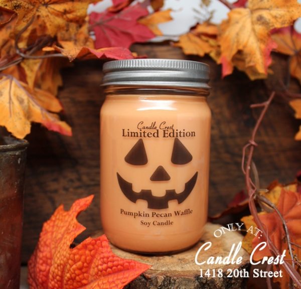 Fall Candles - Pumpkin Face Candle by Candle Crest